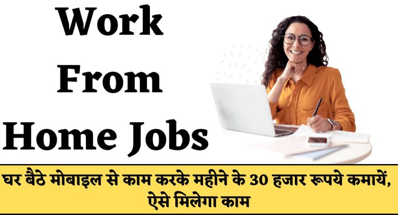 Work From Home Jobs : घर बैठे मोबाइल से काम करके महीने के 30 हजार रूपये कमायें, ऐसे मिलेगा काम